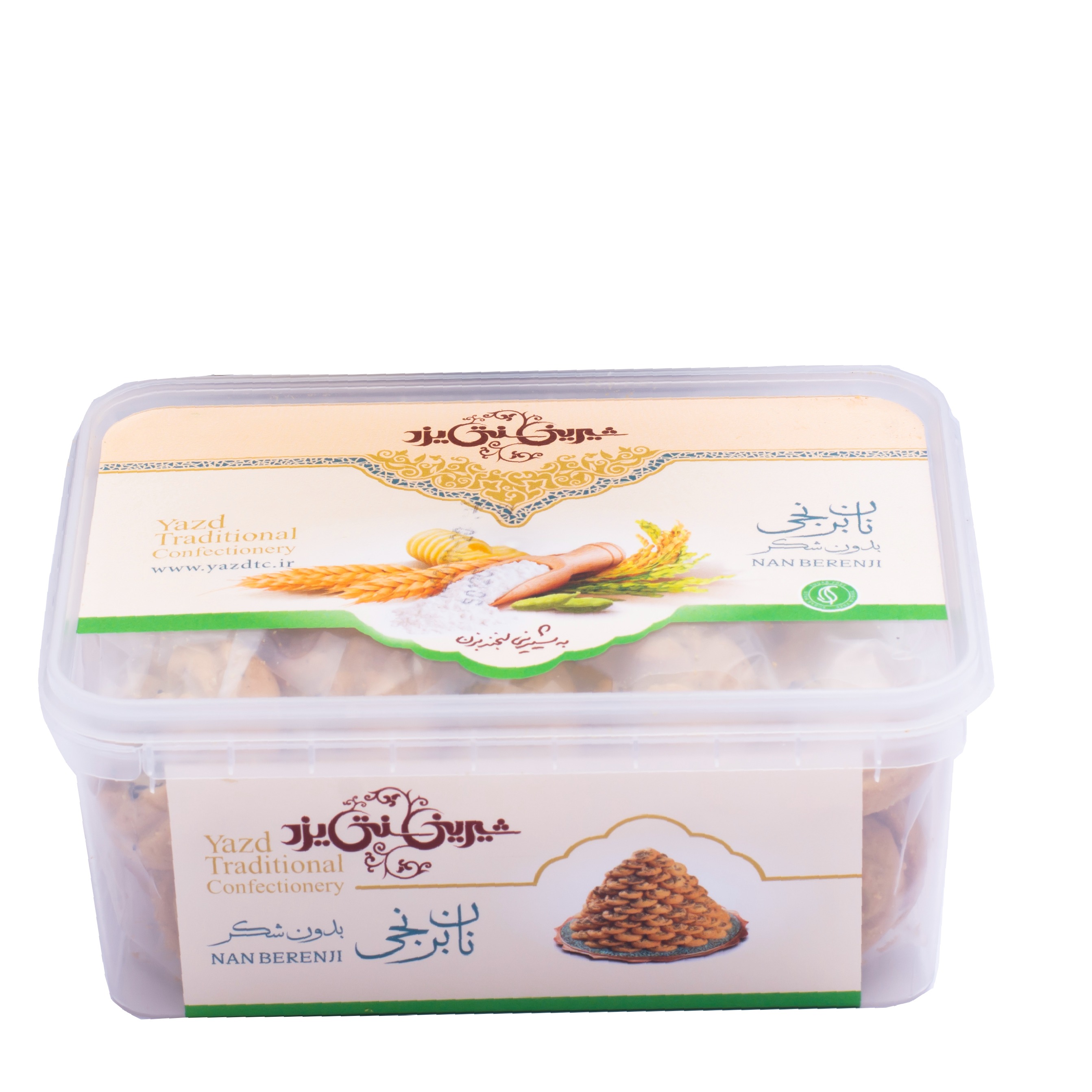 نان برنجی بدون شکر